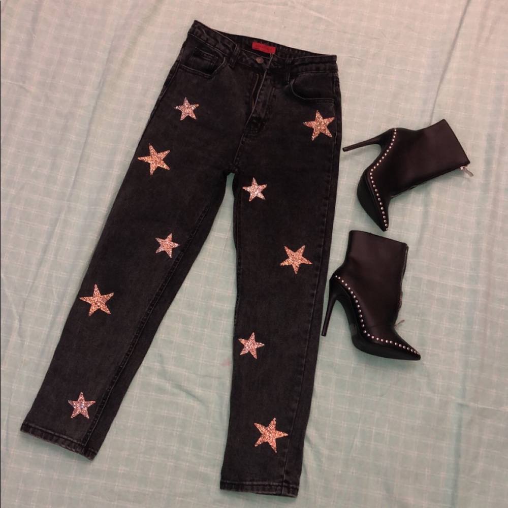 Superstar Mom Jeans in Black ⭐️